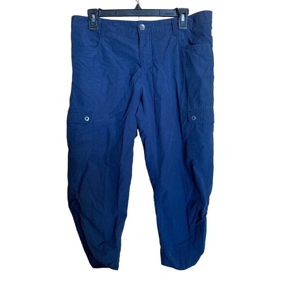 Woolrich Womens Size 8 Blue Cropped Capri Nylon Blend Pants - Picture 1 of 5